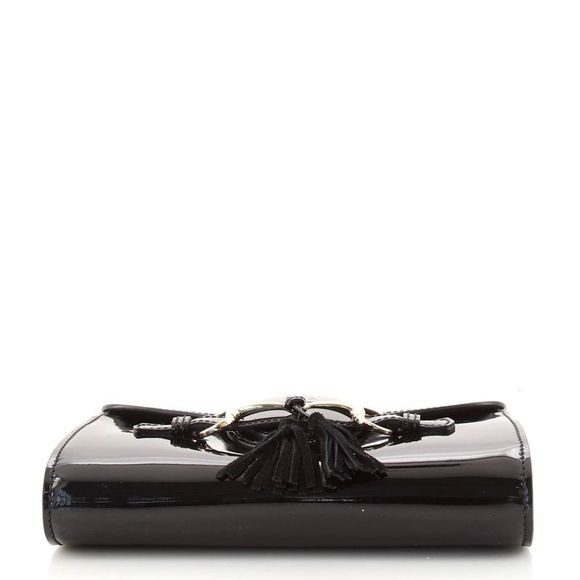 Gucci Emily Chain Flap Bag Patent Small Black - Picture 5 of 9